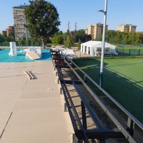 realizzazione pavimentazioni e massetti stadio Monzello AC Monza calcio