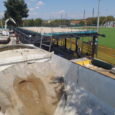 realizzazione pavimentazioni e massetti stadio Monzello AC Monza calcio